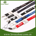 Polyester cheap custom Bling lanyard with id badge holder